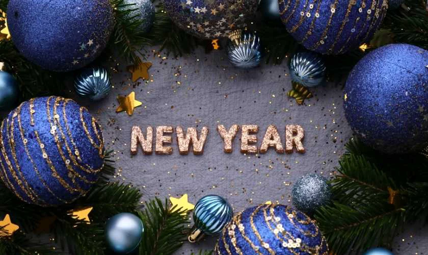 Background Tết 2026 màu xanh trang nhã