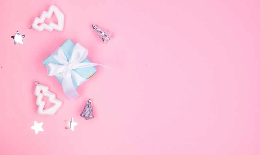 Background Tết Dương lịch 2026 màu hồng