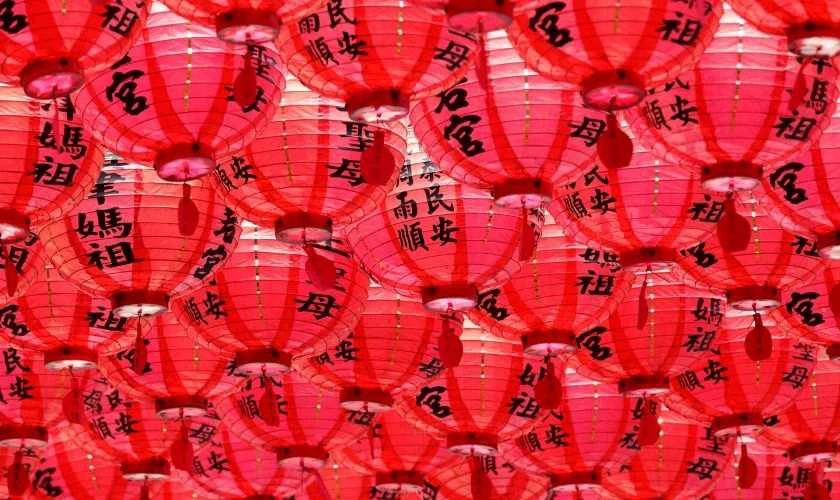 Background Tết 2026 chủ đề đèn lồng bắt mắt