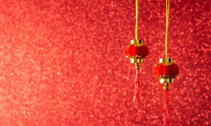 Background Tết 2026 chủ đề đèn lồng ý nghĩa