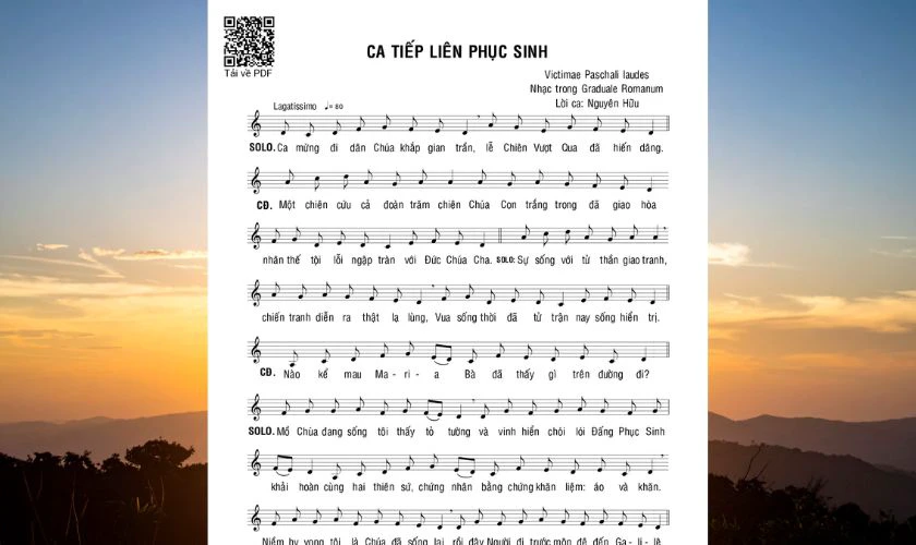 Ca Tiếp liên Chúa Phục Sinh - Nguyên Hữu