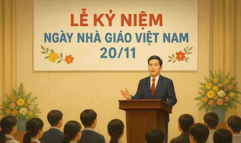 Giáo viên cấp 3 phát biểu nhân ngày Nhà giáo Việt Nam