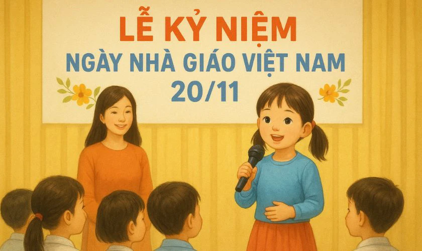 Bài phát biểu 20/11 của học sinh mầm non