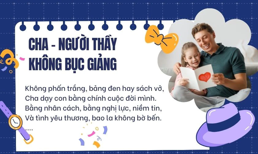 Bài thơ Ngày của Cha 2025 ý nghĩa nhất