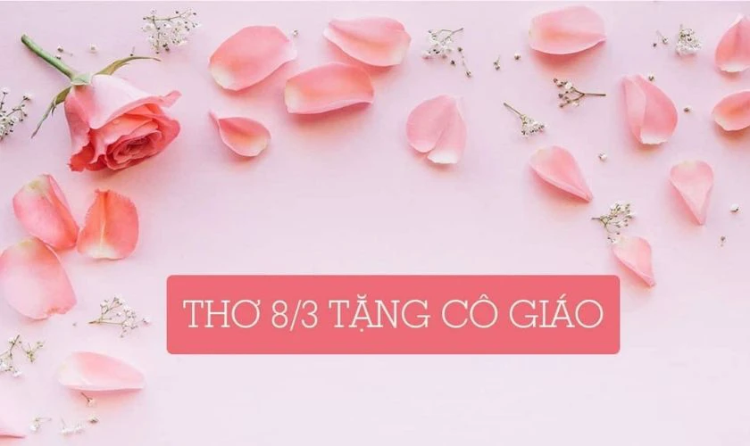 Bài thơ về ngày 8/3 tặng cô giáo có ý nghĩa gì