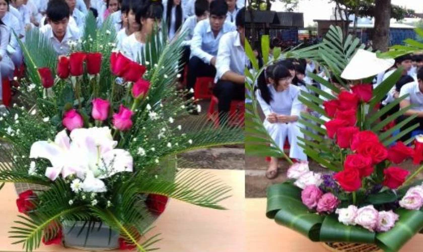 Bài thuyết trình cắm hoa hồng 20/11 hay, ý nghĩa