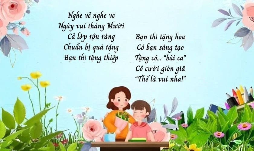 Bài vè 20/11 hài hước, vui nhộn, dí dỏm