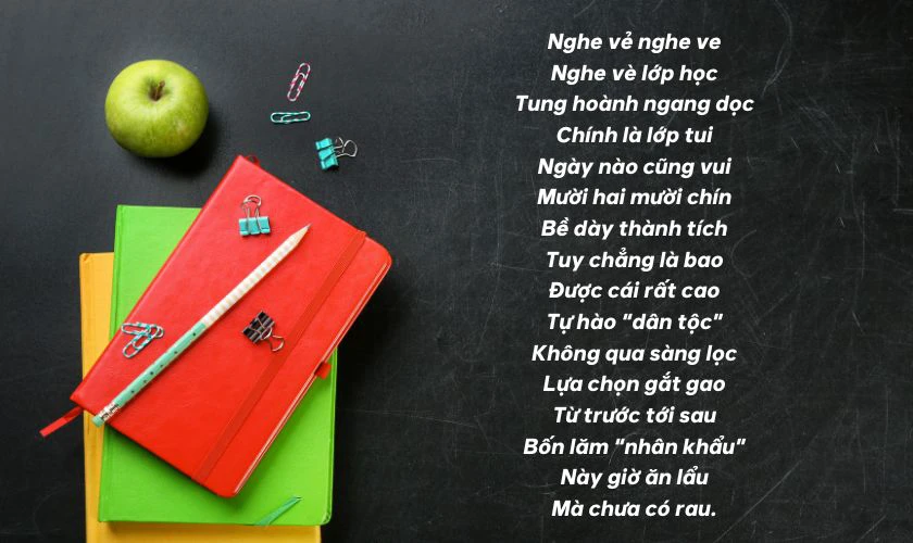 Bài vè hay về học sinh