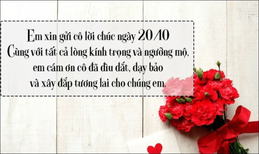 Mẫu bài viết ngày 20/10 dành cho học sinh tiểu học, cấp 1