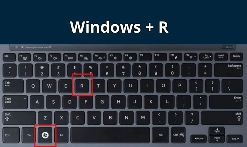 Mở nhanh hộp thoại Run bằng tổ hợp phím tắt Windows + R
