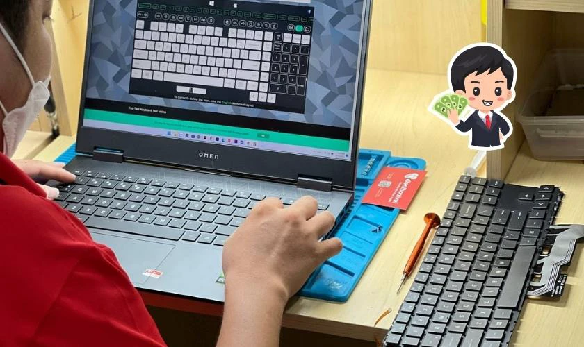 Sửa bàn phím laptop bị liệt bao nhiêu tiền?