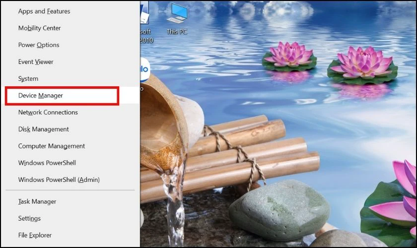 Cập nhật driver bàn phím
