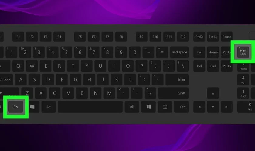 Bị khóa bàn phím (Fn Lock, Filter Keys…)