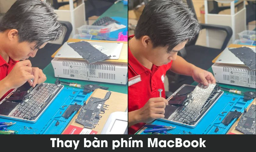 Vệ sinh MacBook để khắc phục lỗi MacBook bị kẹt phím