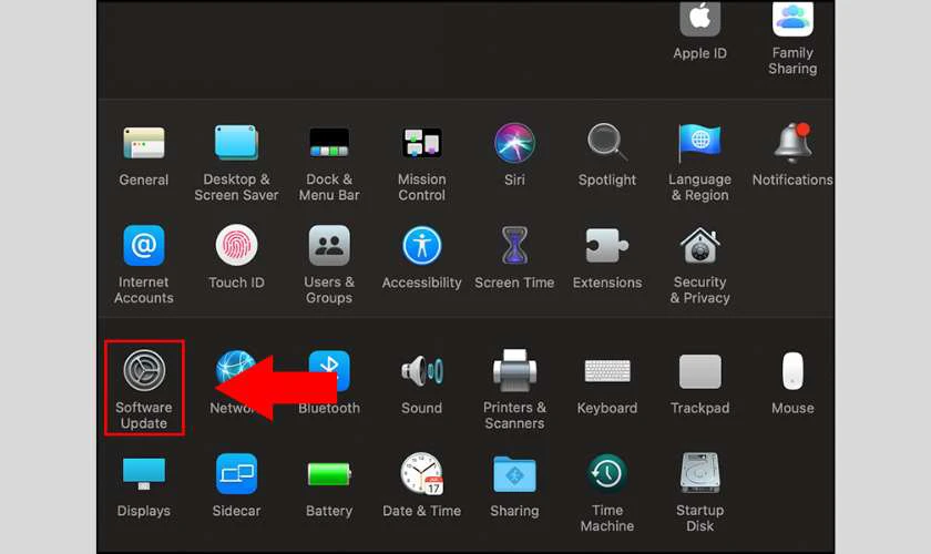 Cập nhật phiên bản MacOS mới nhất