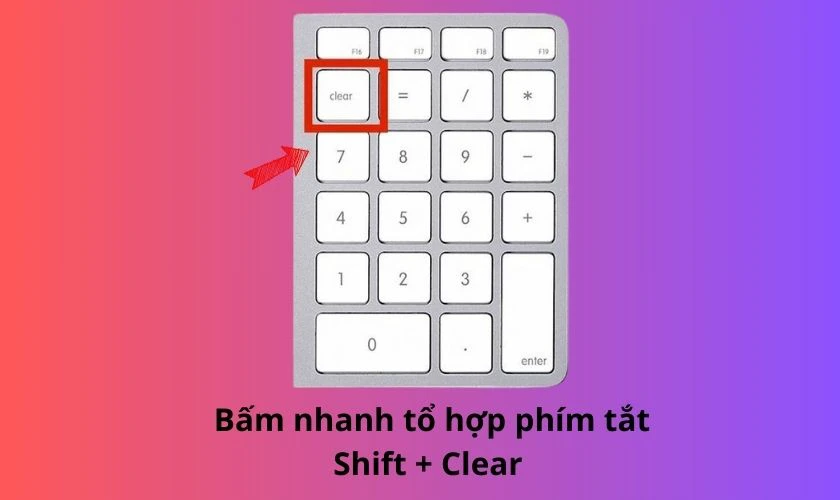 Kiểm tra phím Numlock trên bàn phím MacBook khi không gõ được chữ, số