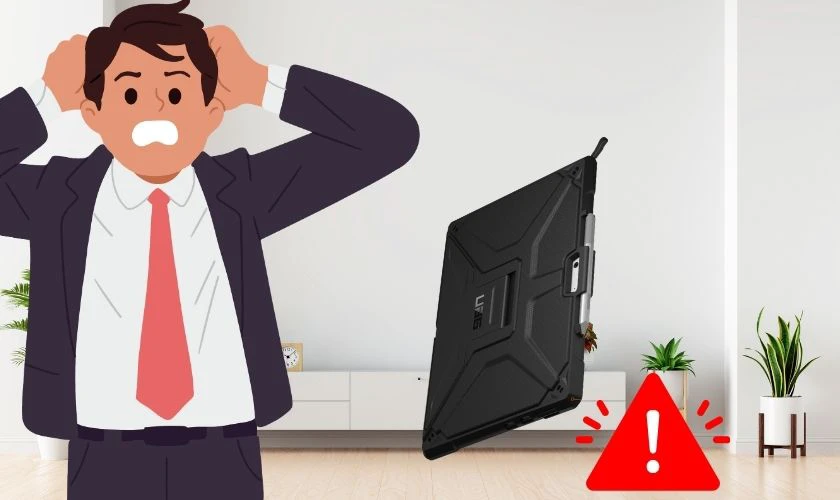 Bàn phím Surface lỗi không nhận do sự cố va đập, rơi