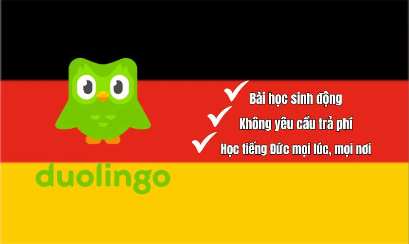 Duolingo là ứng dụng học tiếng Đức được nhiều người tham gia