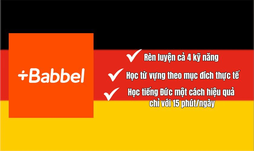 Babbel công cụ học tiếng Đức giúp bạn rèn luyện bốn kỹ năng