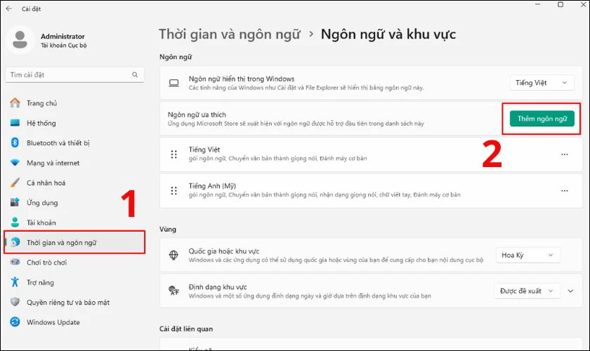 Hướng dẫn cách cài đặt bàn phím tiếng Đức trên máy tính Windows