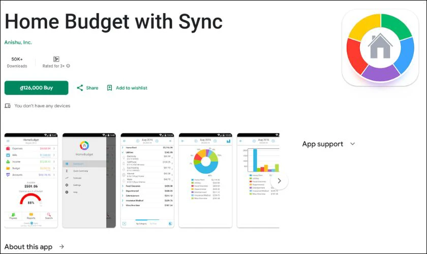 Home Budget with Sync - Phần mềm quản lý tài chính thông minh