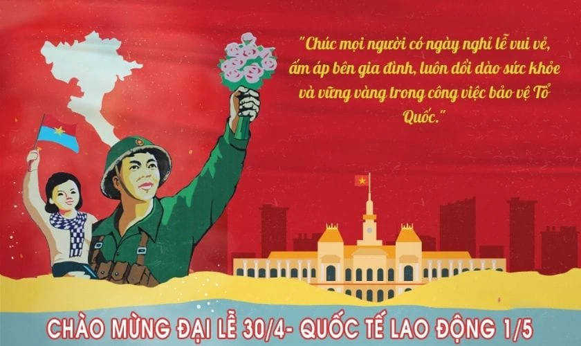 Băng rôn chào mừng 30/4 ấn tượng HD