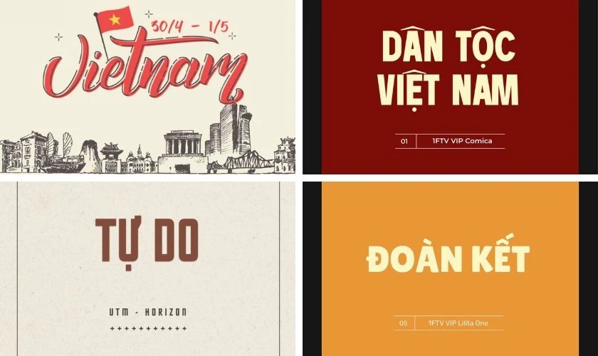 Gợi ý font chữ thiết kế băng rôn 30/4 1/5