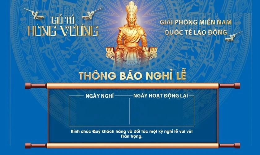 Băng rôn ngày lễ dạng ngang hiện đại nhất 2025