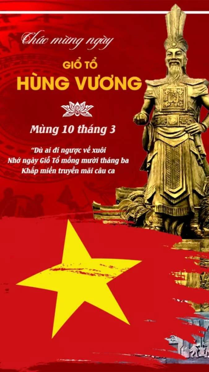 Băng rôn Giỗ Tổ đẹp dạng dọc, ấn tượng