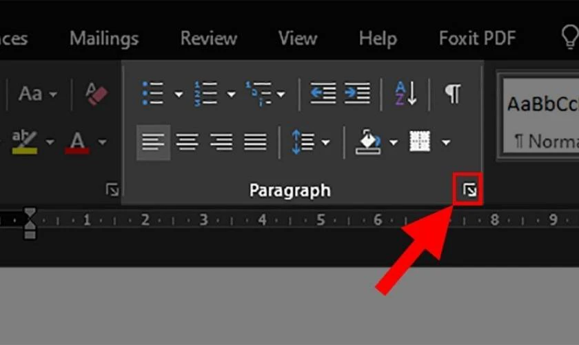 Chọn Paragraph Settings