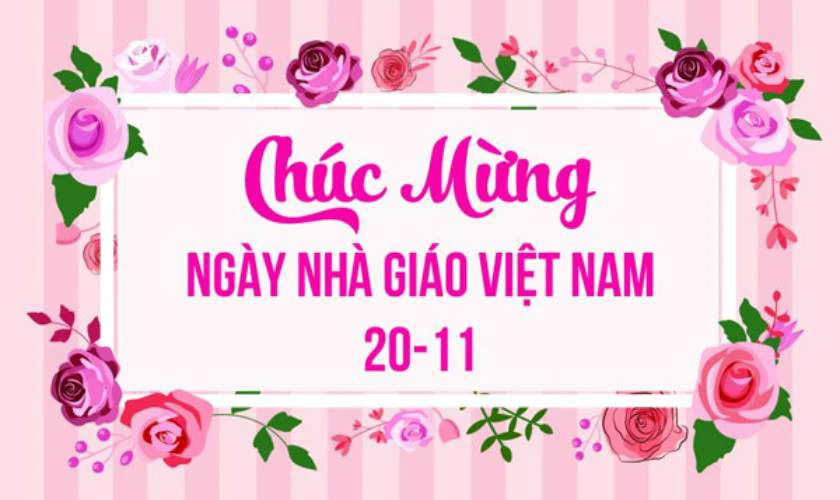 Mẫu banner 20/11 basic