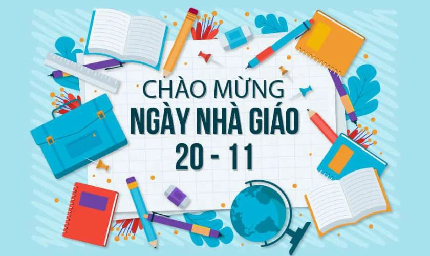 Mẫu banner 20/11 đẹp nhất