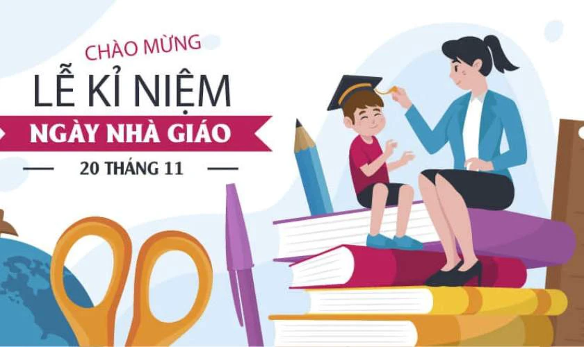 Mẫu banner 20/11 mới