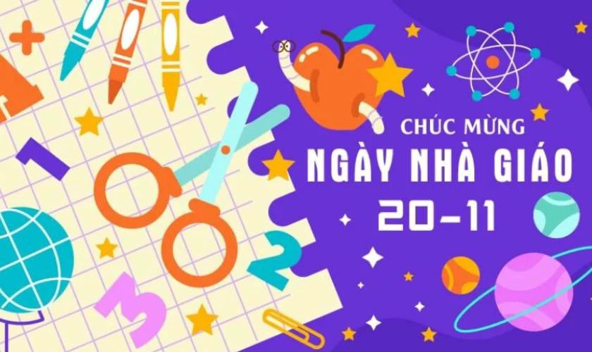 Banner ngày nhà giáo Việt Nam đẹp