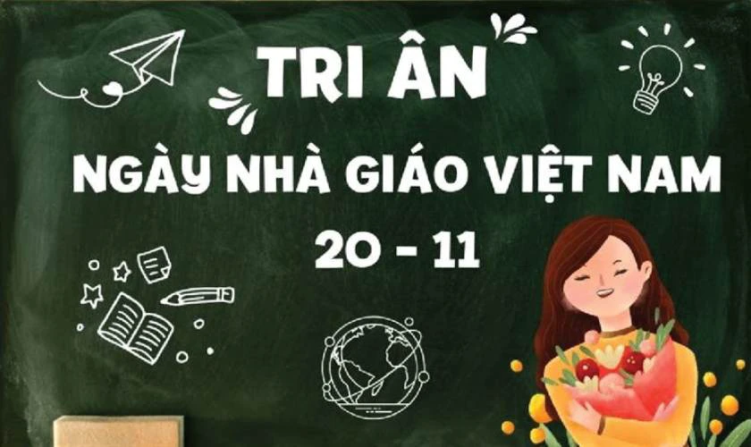 Banner ngày nhà giáo Việt Nam tặng thầy cô