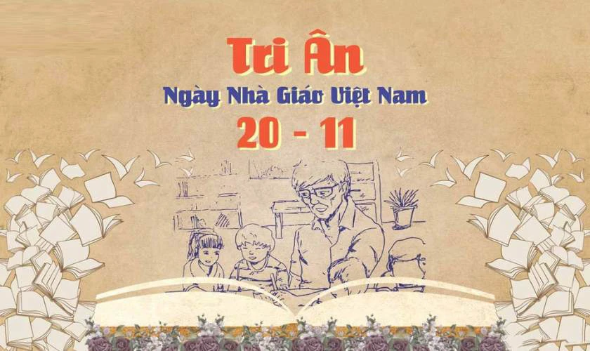 Mẫu banner 20/11 chào mừng ngày nhà giáo Việt Nam ý nghĩa