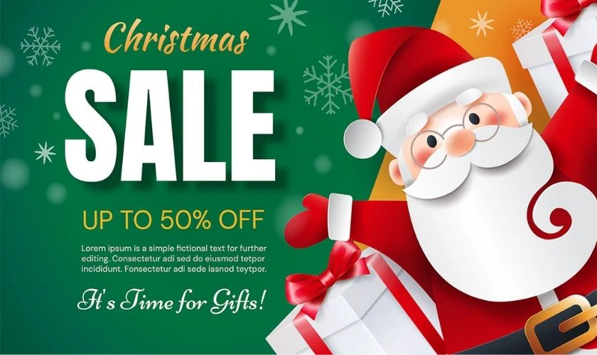 Banner sale Giáng sinh