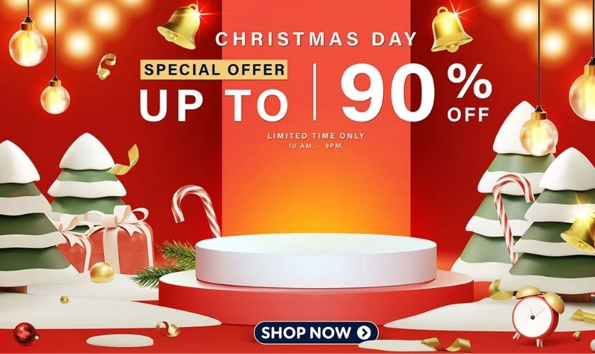 Banner sale Giáng sinh HD