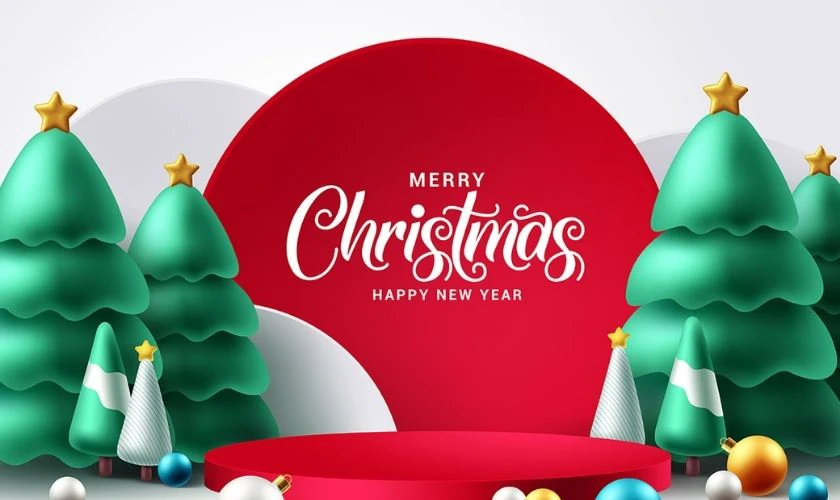 Banner Noel 2025 3D thu hút