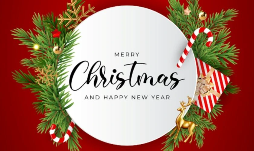 Banner Noel 2025 3D thu hút mừng năm mới