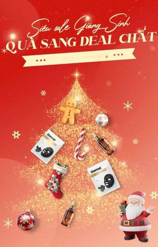 Banner dọc Noel đẹp mắt ấn tượng đẹp