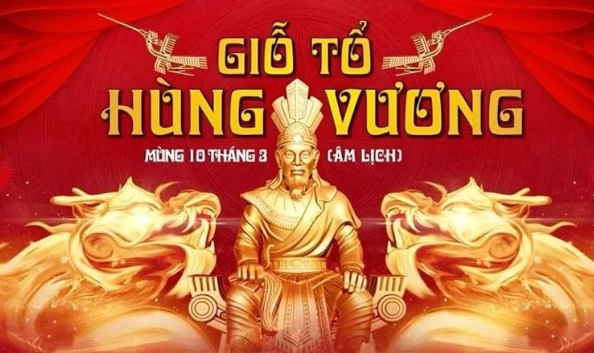 Banner có hình vua Hùng ấn tượng 2026