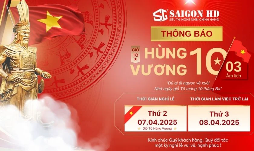 Biểu ngữ có hình lá cờ Việt Nam mùng 10 tháng 3