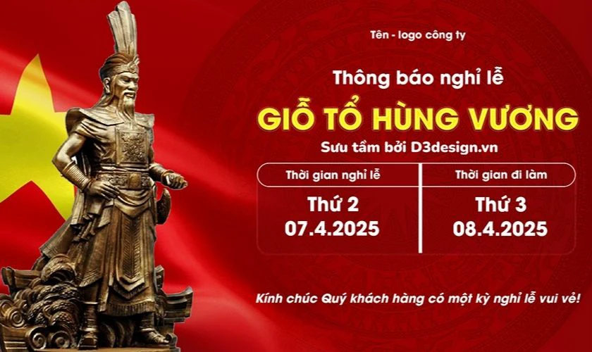Biểu ngữ có hình lá cờ Việt Nam mùng 10 tháng 3 ấn tượng