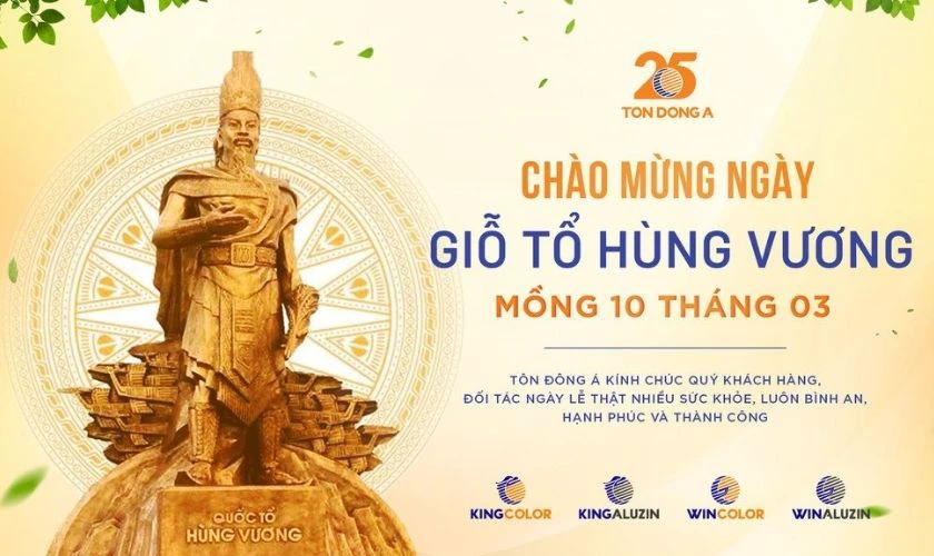 Biểu ngữ tone vàng tươi sáng trang nghiêm