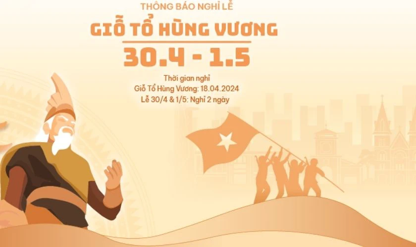 Banner Giỗ tổ Hùng Vương 10 tháng 3