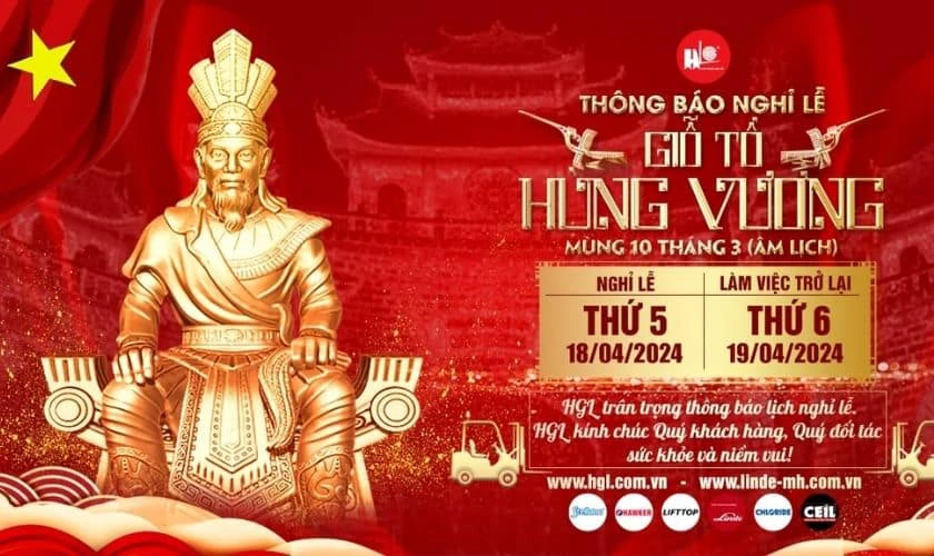 Biểu ngữ Giỗ tổ Hùng Vương sang trọng