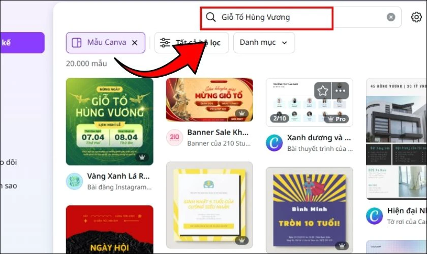 Cách tạo banner nghỉ lễ Giỗ tổ Hùng Vương bằng Canva đơn giản
