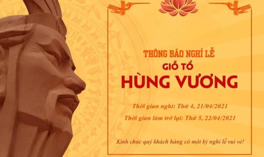 Banner Giỗ tổ tone vàng trang trọng đẹp nhất