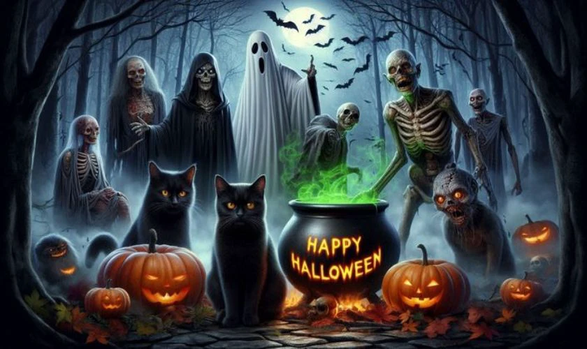 Banner cho lễ hội hóa trang theo chủ đề Zombie